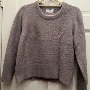 Old Navy Gray Crew Neck Sweater Cozy Classic Design